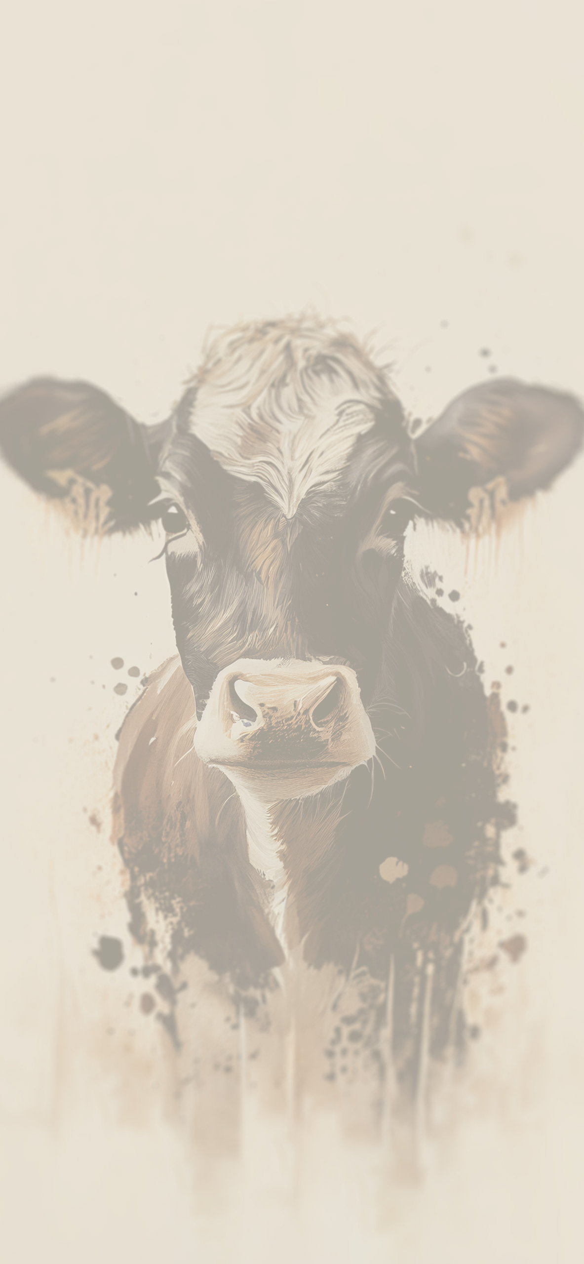 cow aesthetic beige background