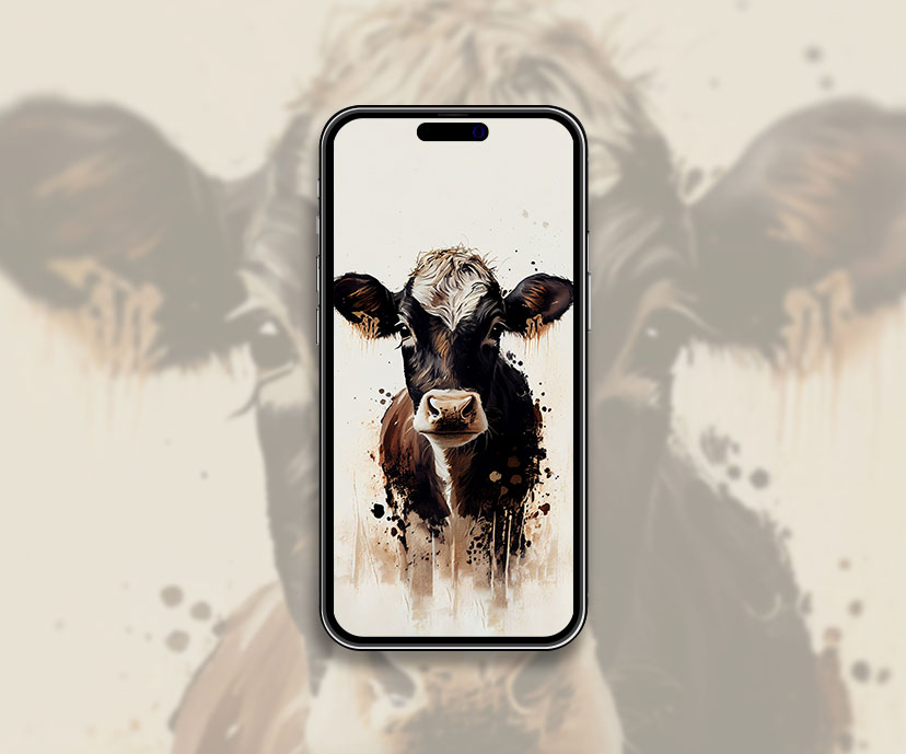 cow aesthetic beige wallpapers collection
