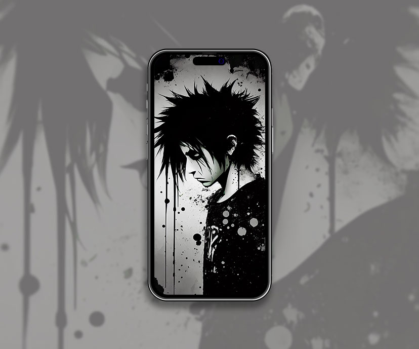 emo art black and white wallpapers collection
