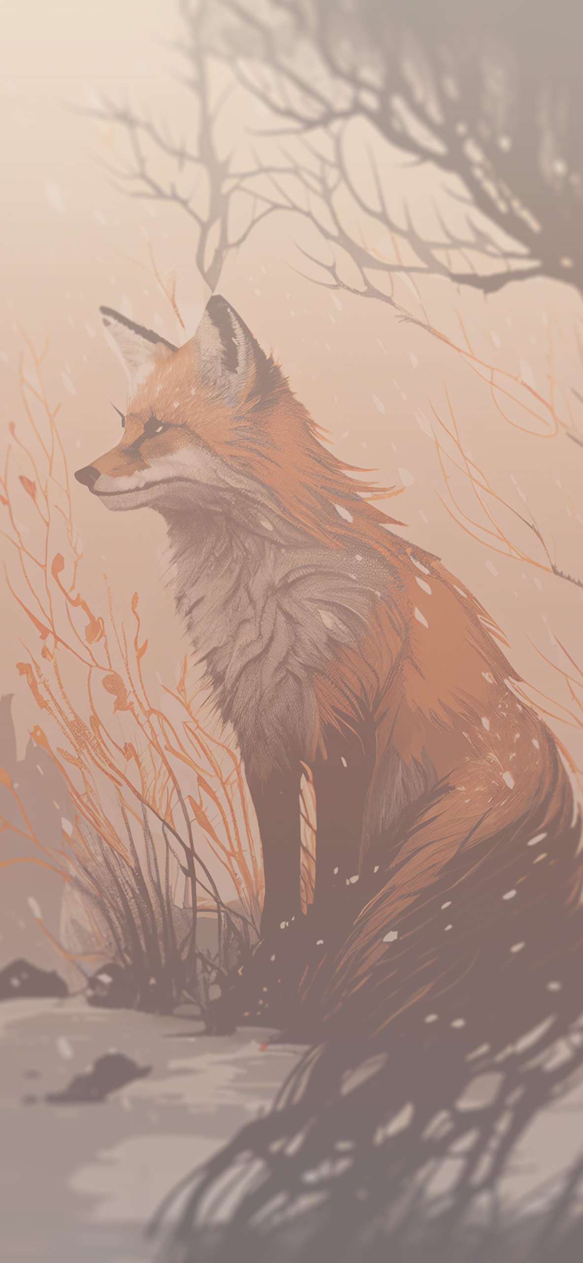 fox aesthetic background