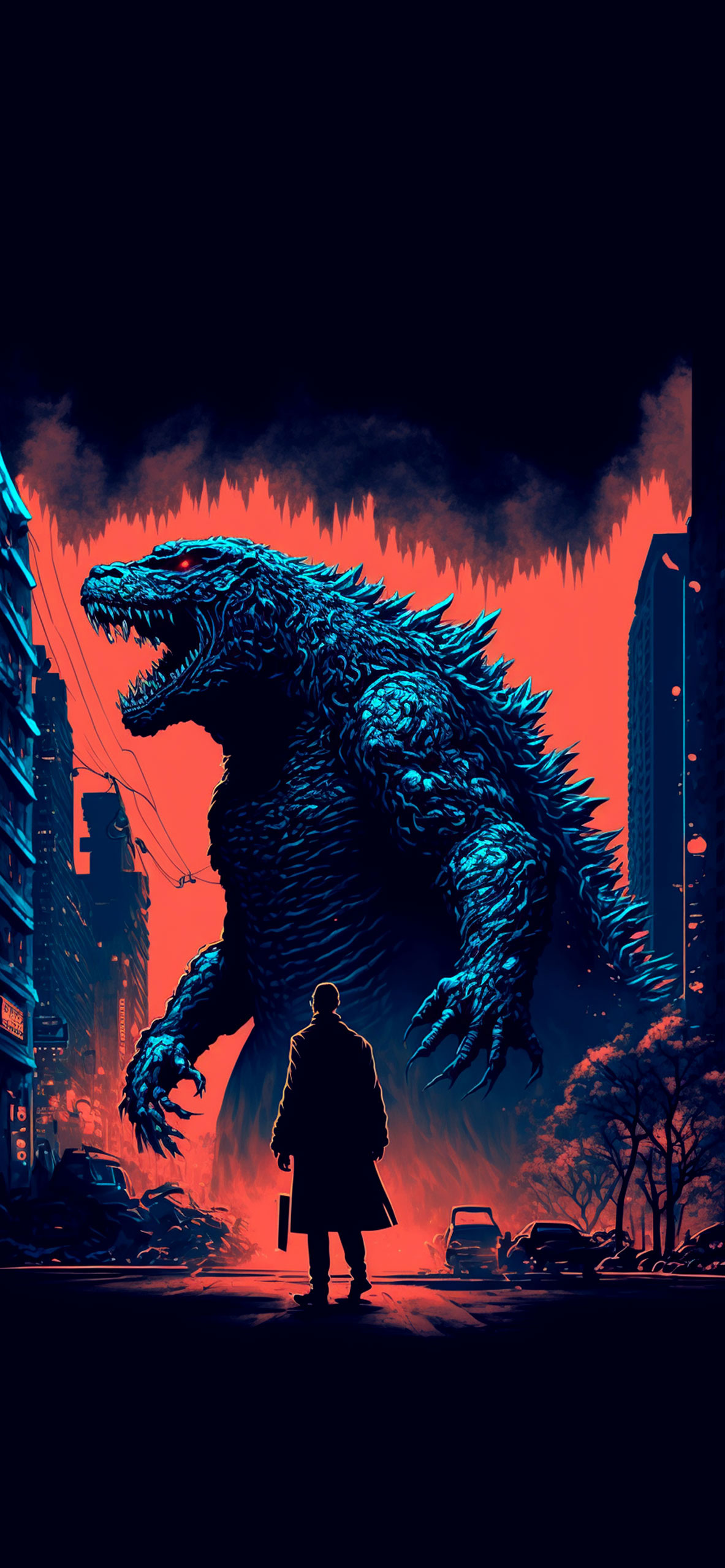 Godzilla in City Aesthetic Wallpapers - Godzilla Wallpapers iPhone