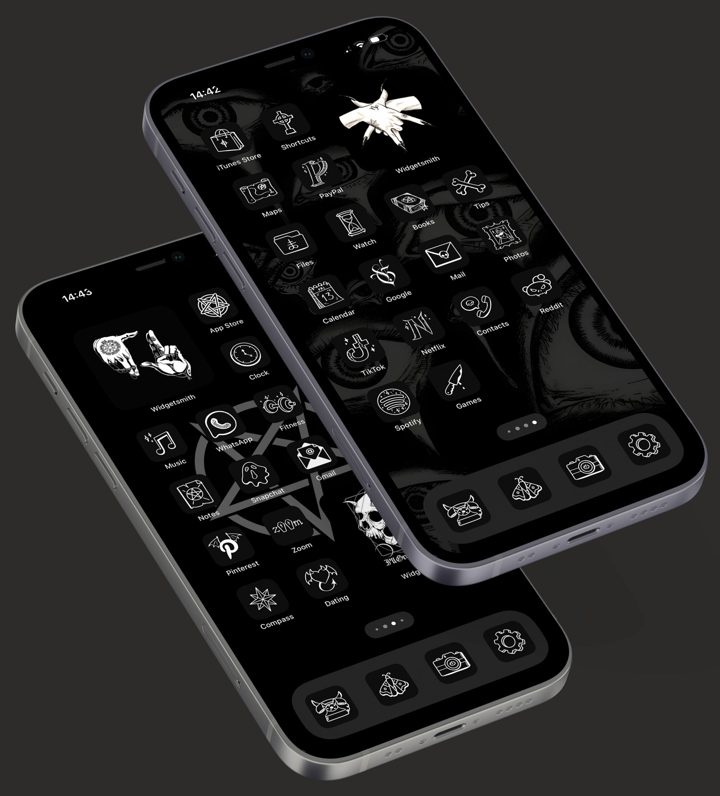 goth app icons pack preview 1