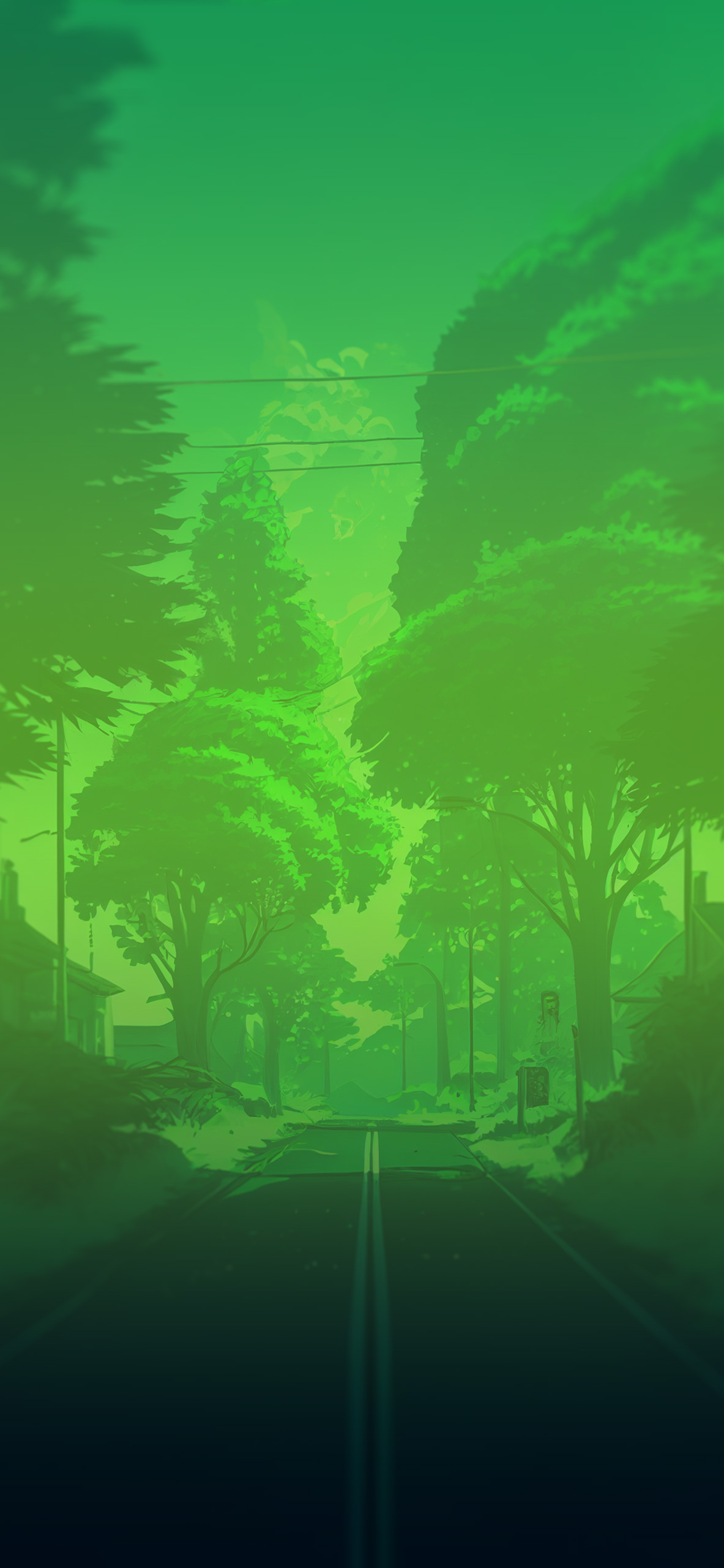 green aesthetic anime background background