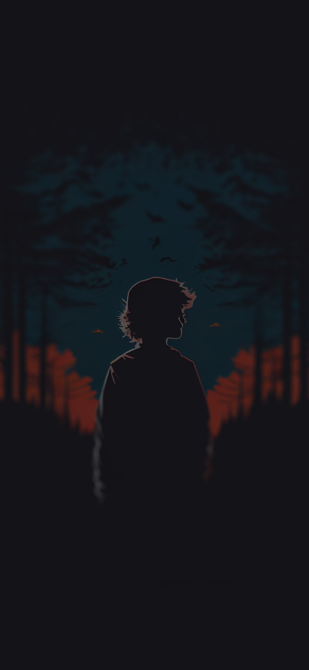 guy in the forest dark aesthetic background