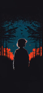 Boy in Forest Dark Aesthetic Wallpaper - Dark Aesthetic Wallpapers