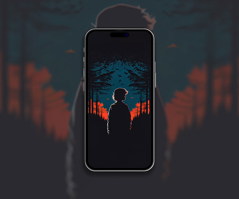guy in the forest dark aesthetic wallpapers collection