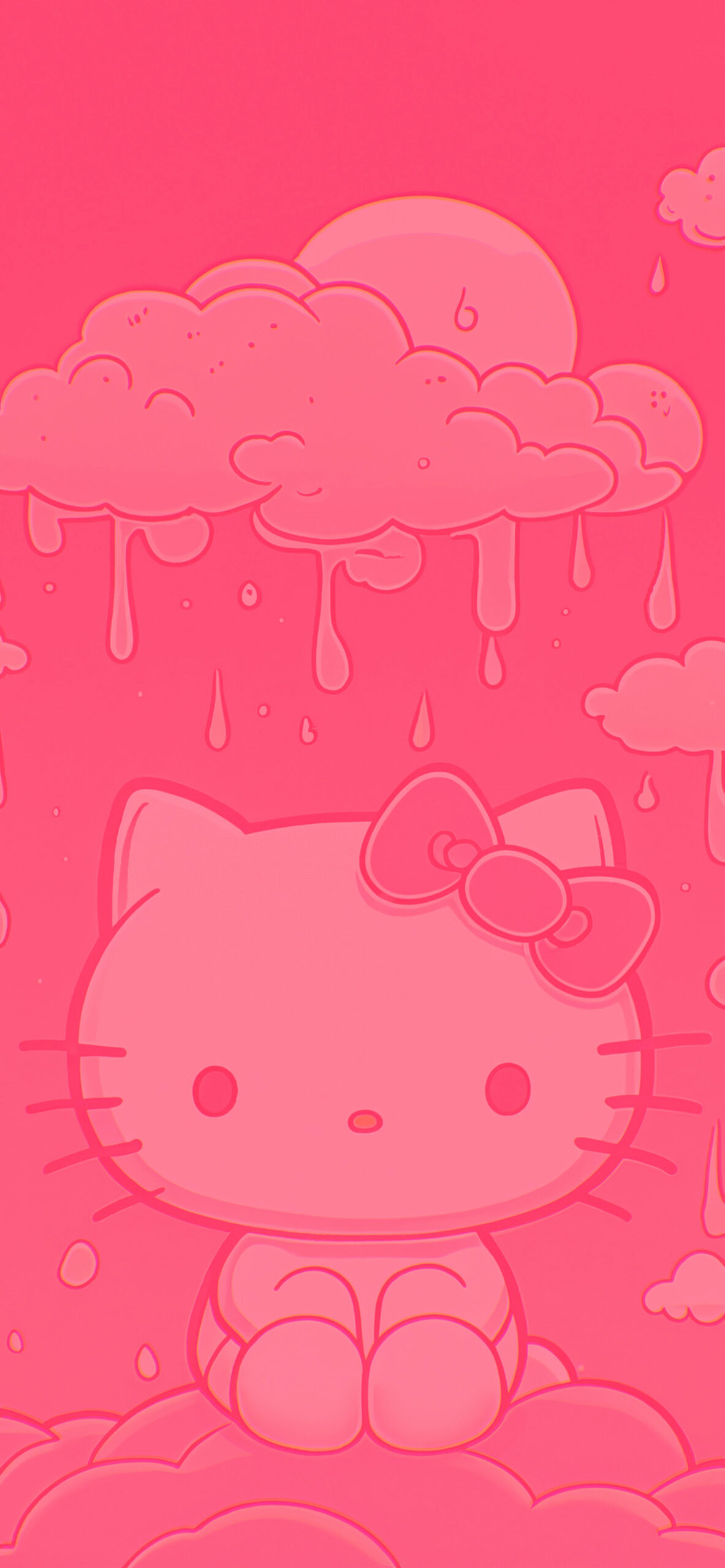 hello kitty rainy day background
