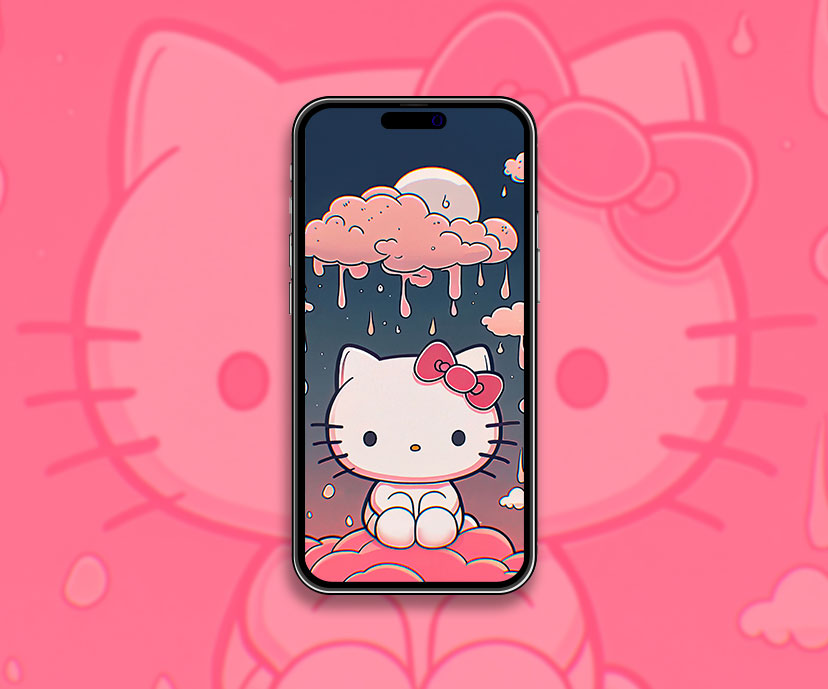 hello kitty rainy day wallpapers collection