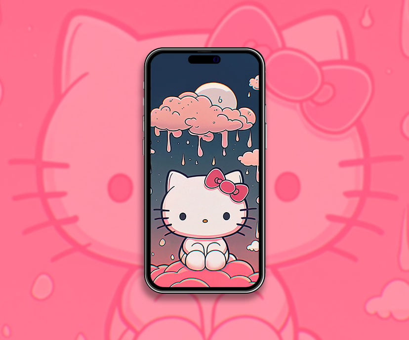 Colección de fondos de pantalla de Hello Kitty Rainy Day