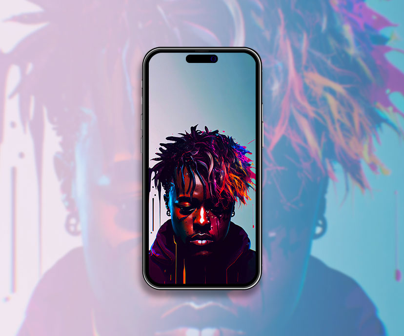 juice wrld light blue wallpapers collection