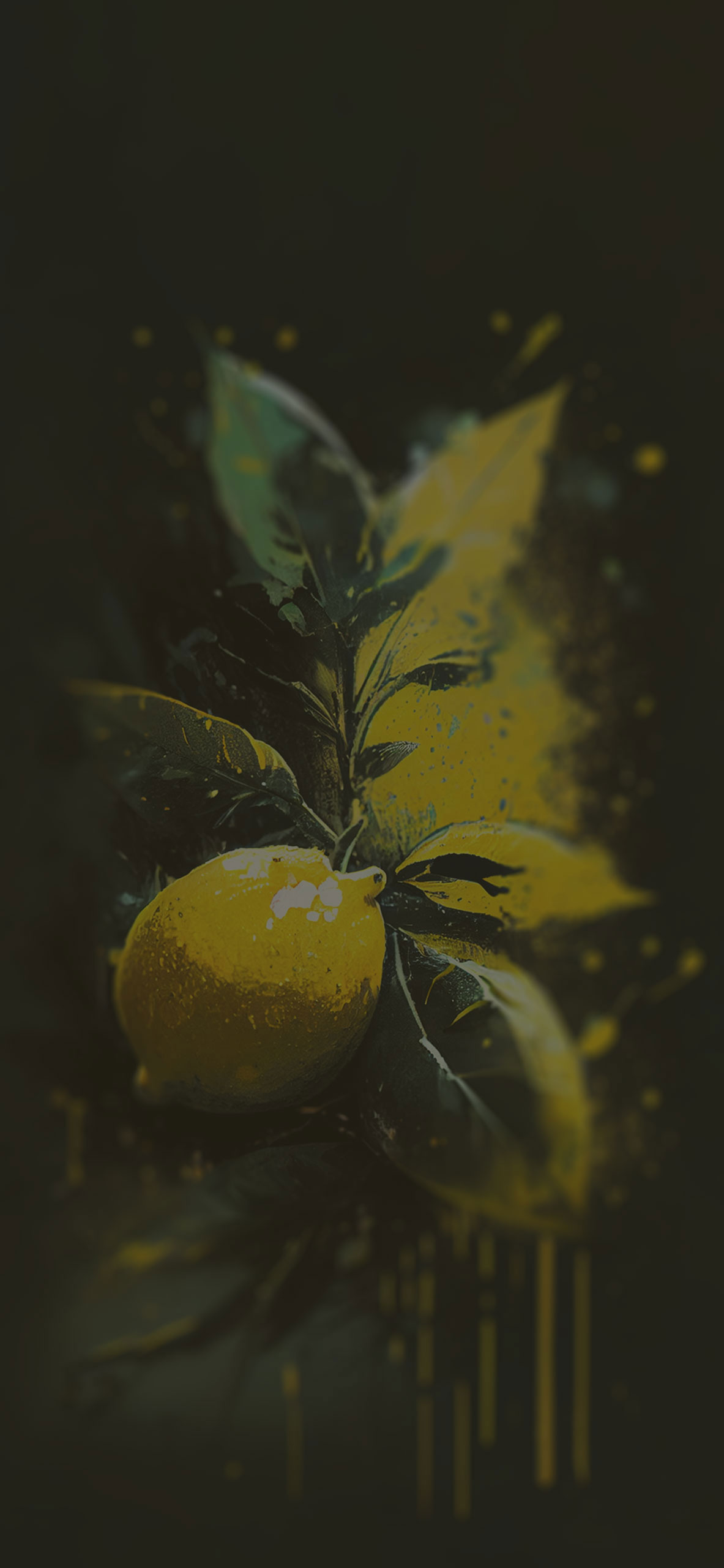 lemon aesthetic art background