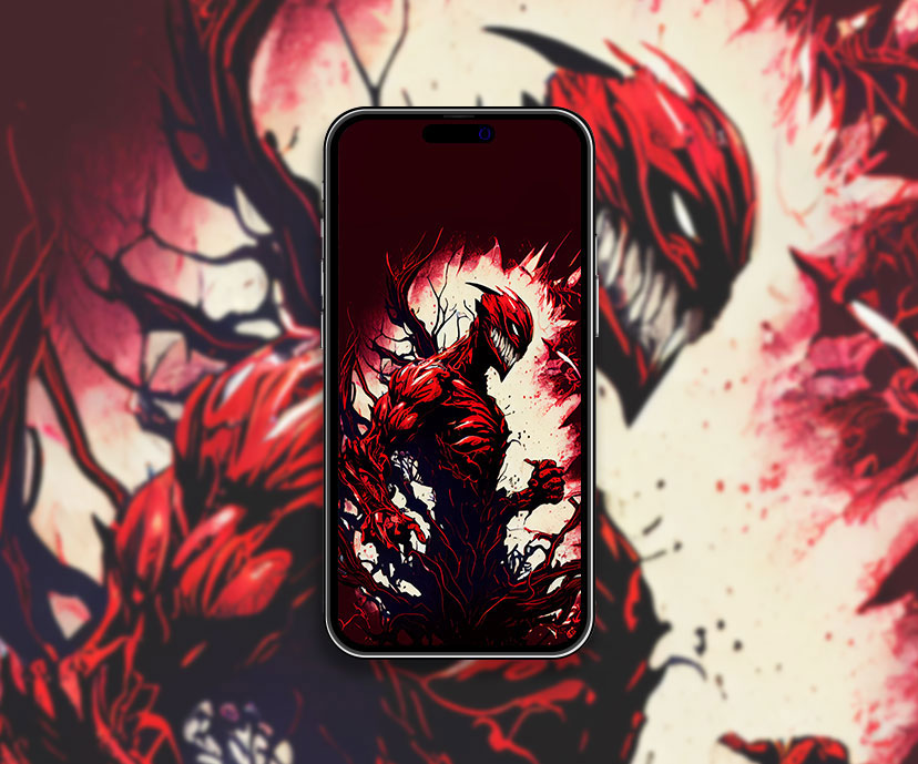 marvel carnage red art wallpapers collection
