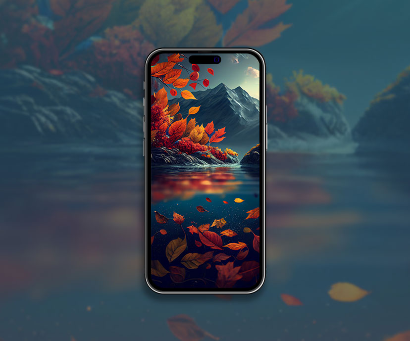 mountain lake fall wallpapers collection