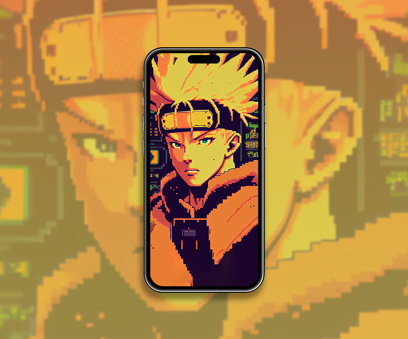 Collection de fonds d’écran Naruto Pixel