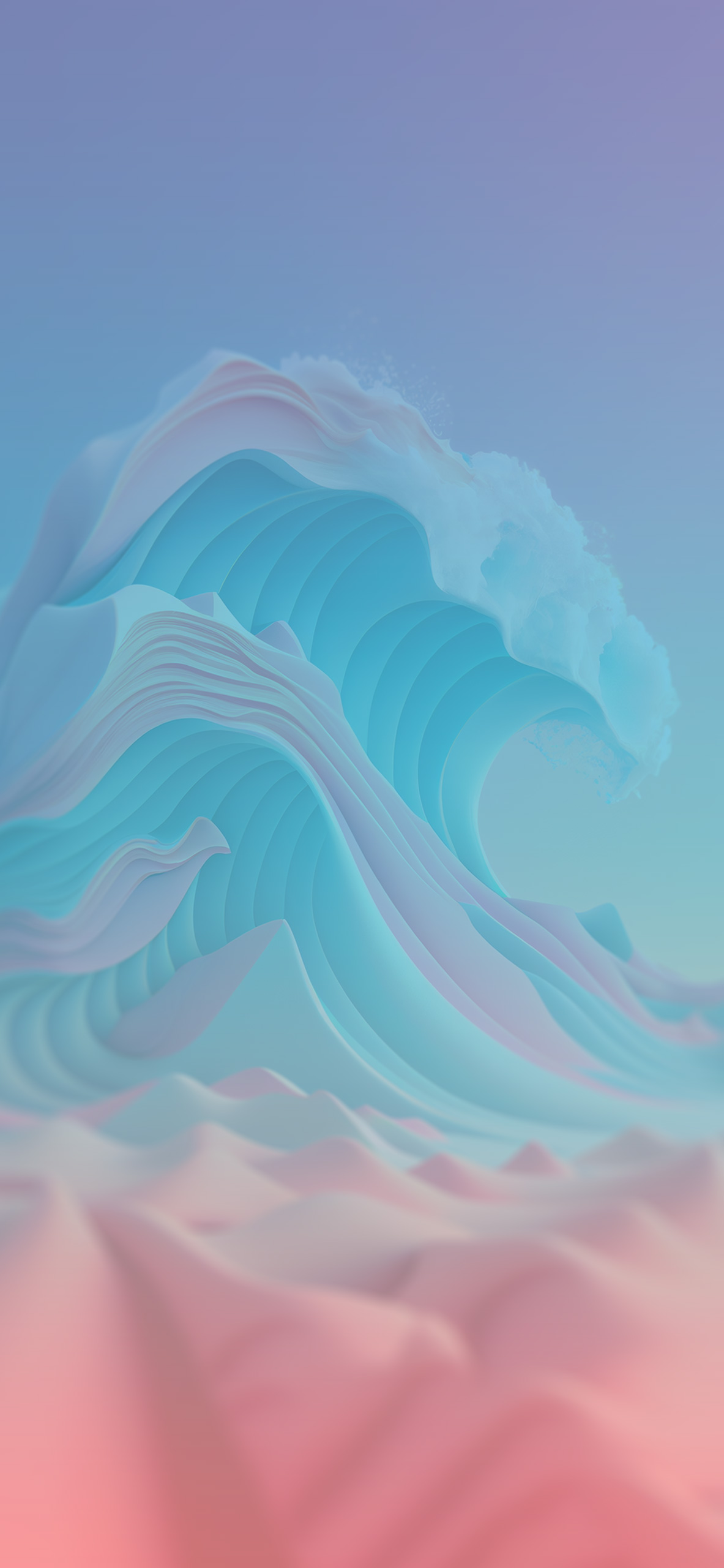 pastel wave abstract background