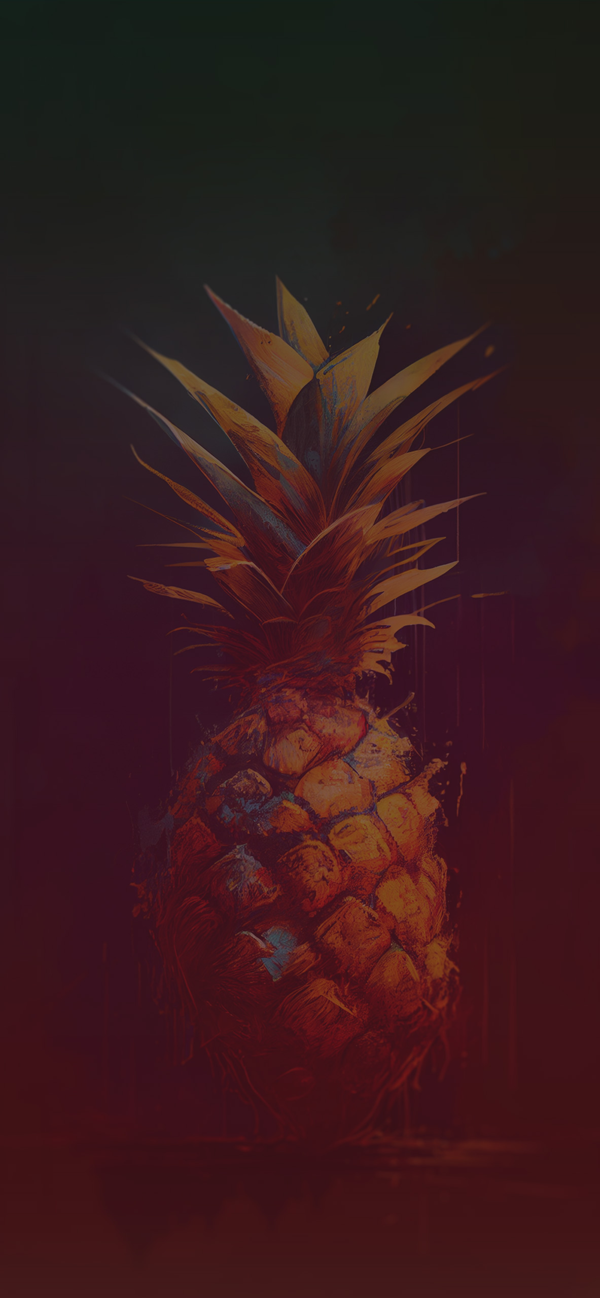 pineapple art background