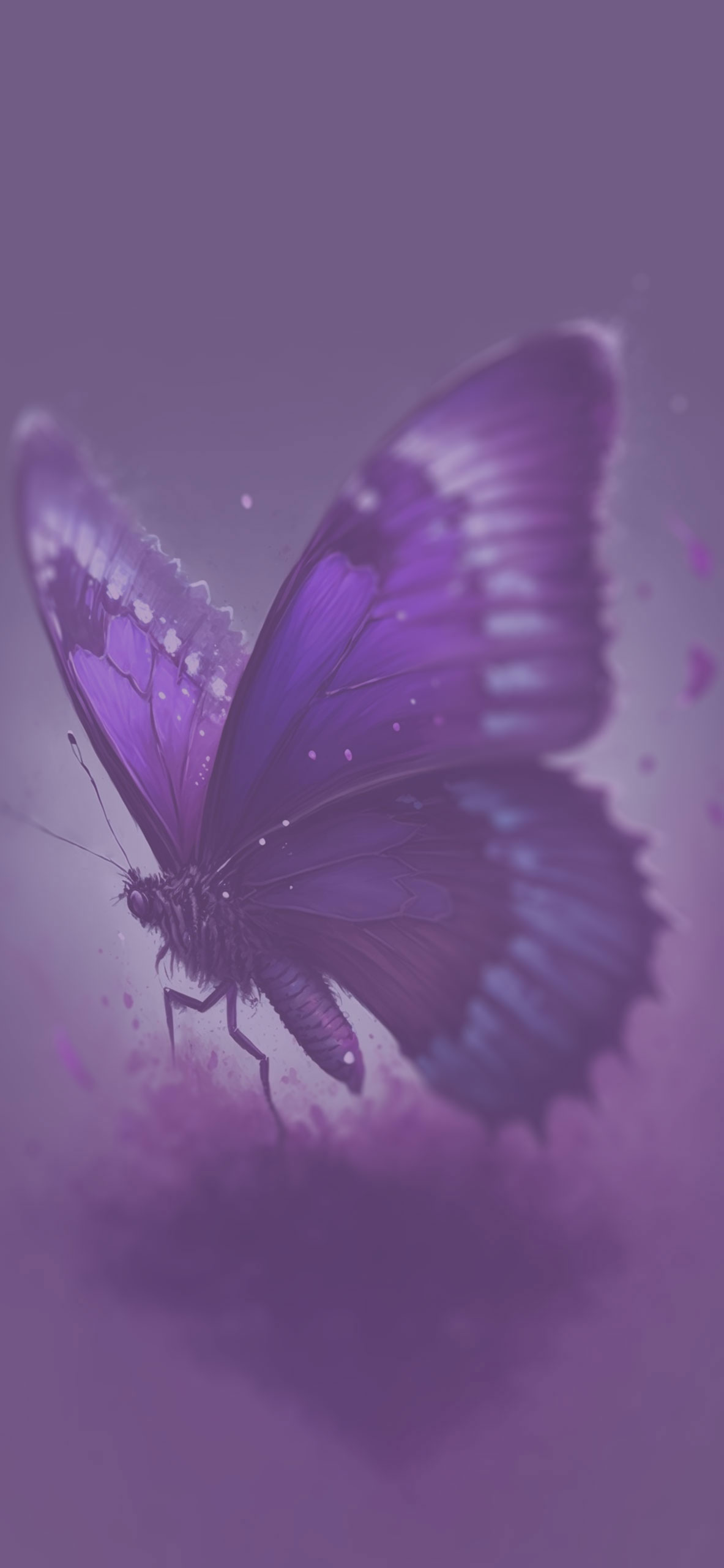 purple butterfly art background