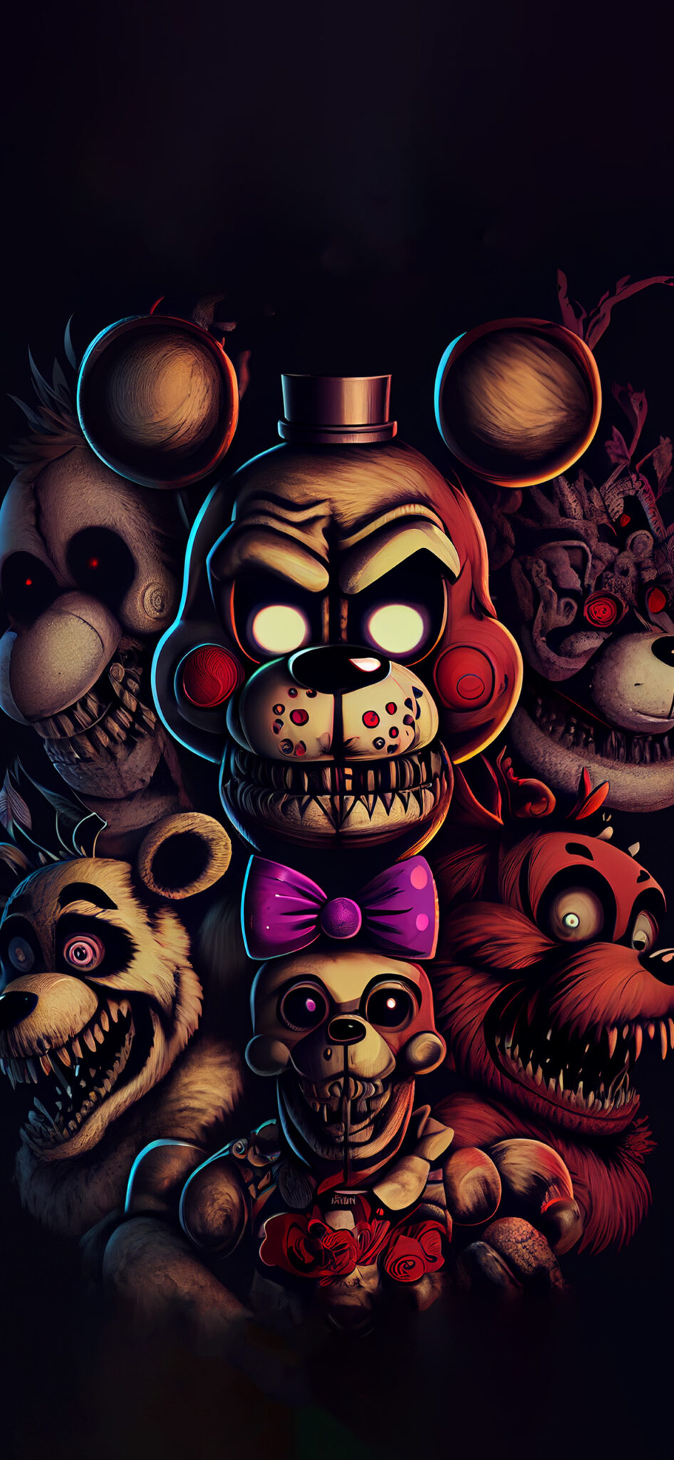 Scary Fnaf Wallpaper Five Nights At Freddys Wallpaper Iphone 6251