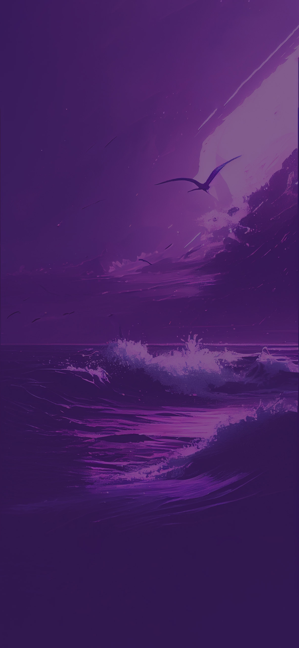 sea purple art background