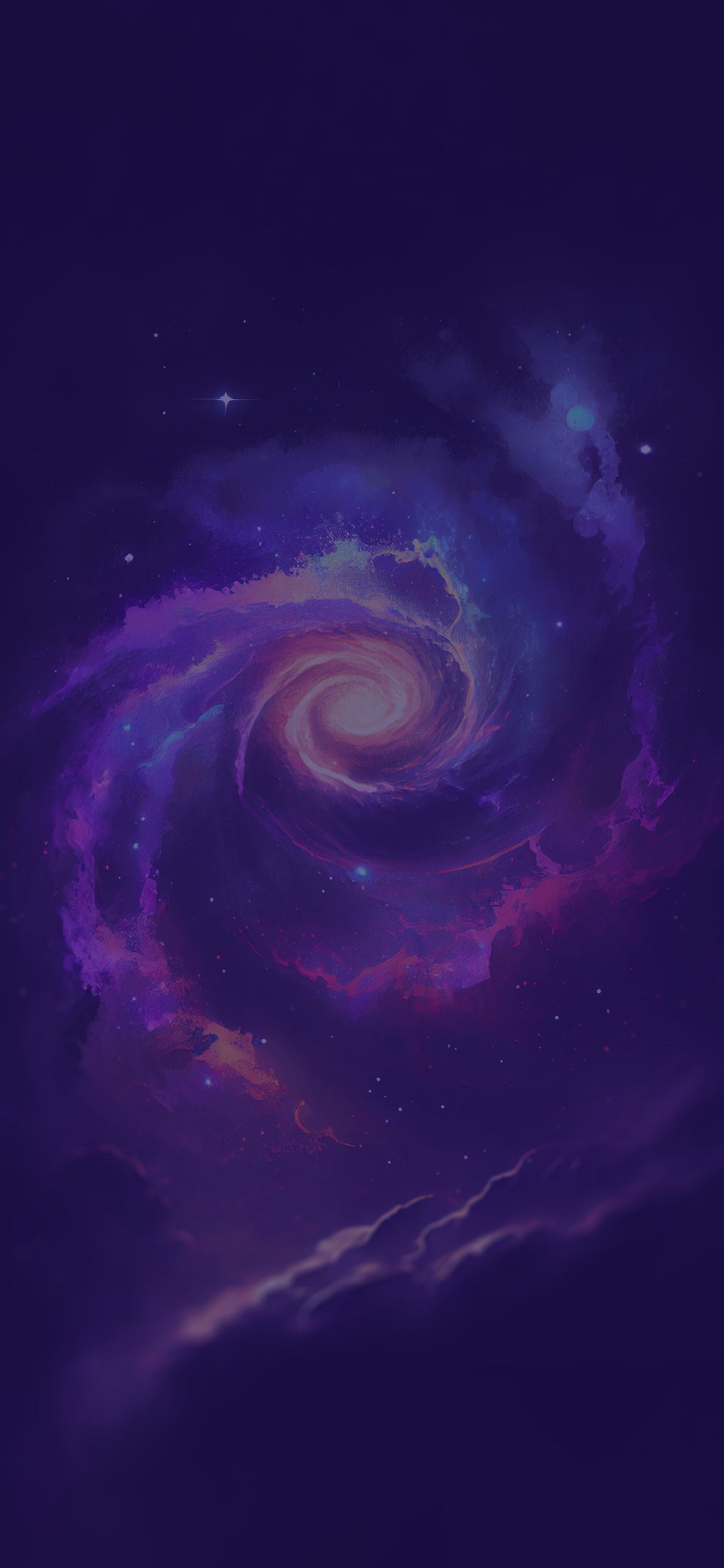 spiral galaxy art background