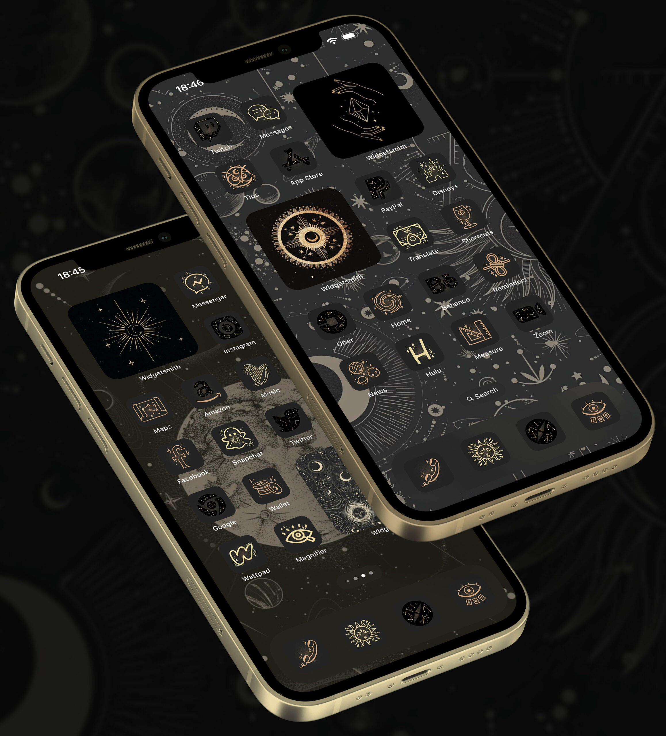 tarot dark app icons pack preview 1