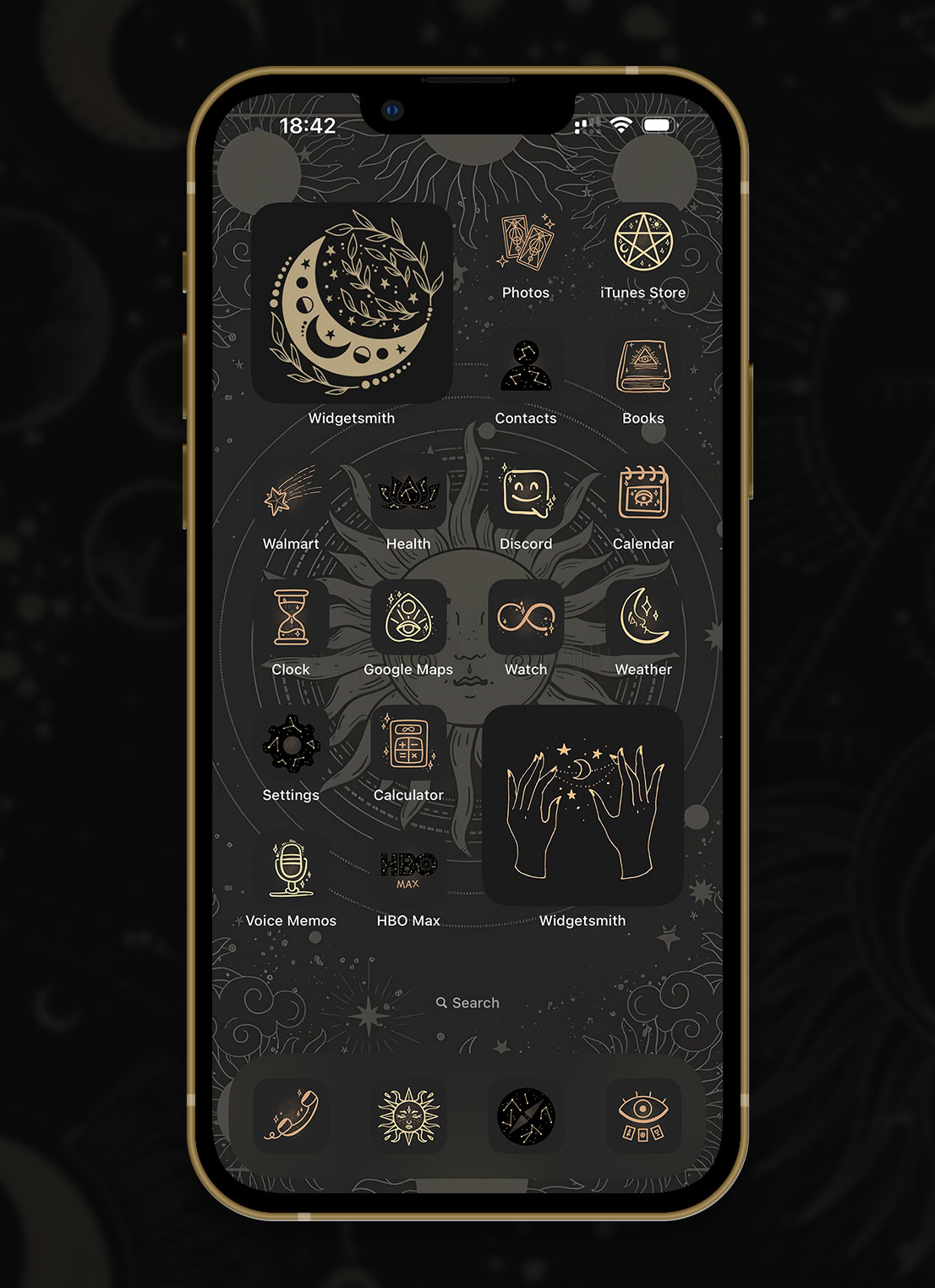 tarot dark app icons pack preview 3