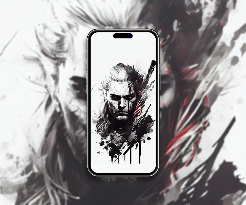 the witcher 3 geralt white wallpapers collection