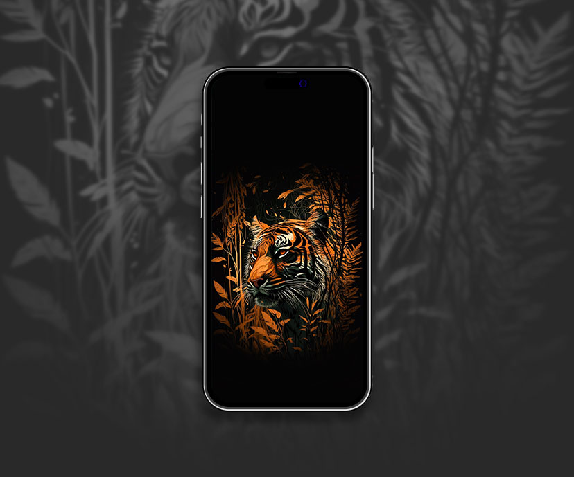 tiger aesthetic black wallpapers collection