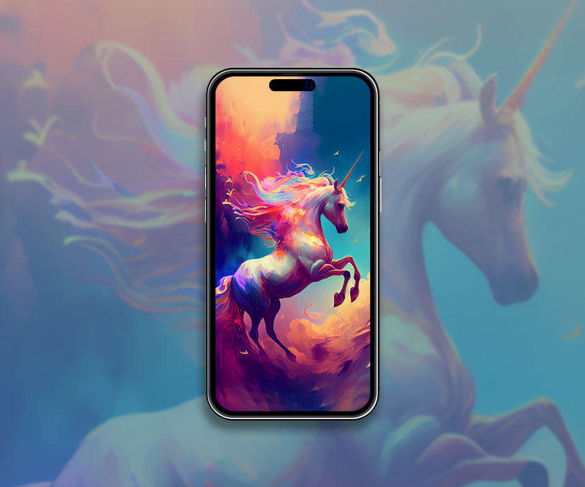 unicorn clouds aesthetic wallpapers collection