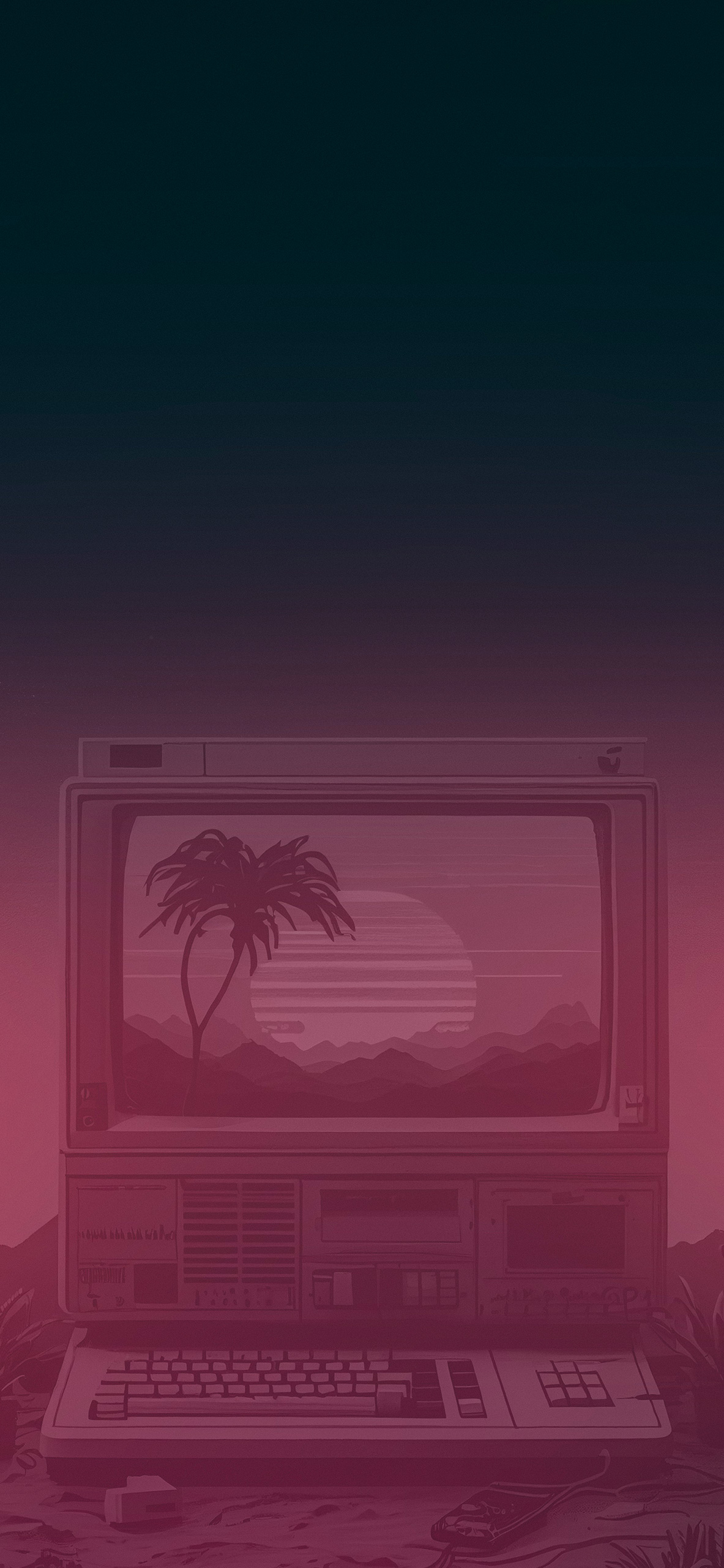 vaporwave computer background