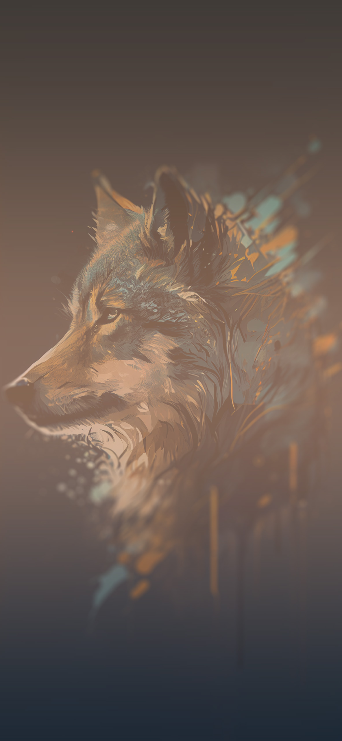 wolf dark art background