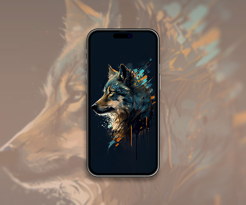 wolf dark art wallpapers collection