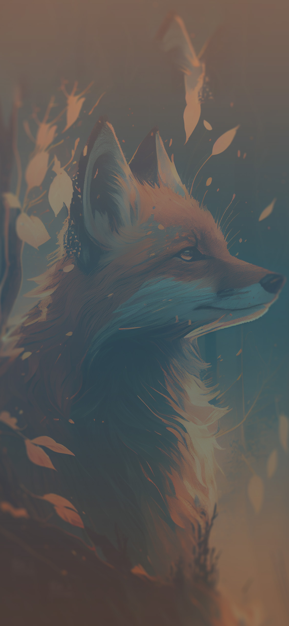 aesthetic fox background