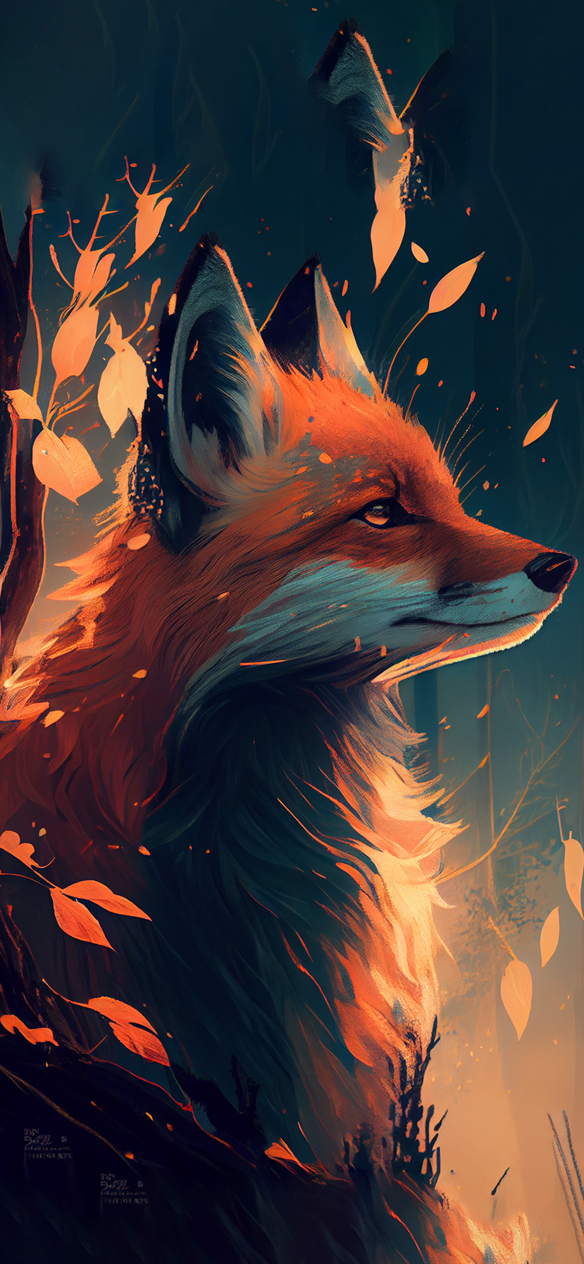 aesthetic fox wallpaper