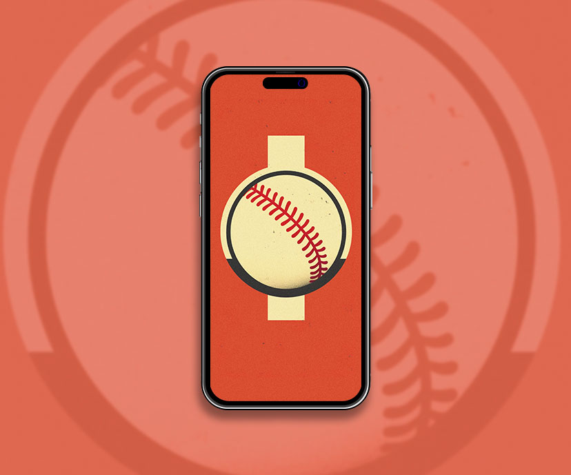 Collection de fonds d’écran rouges rétro de baseball