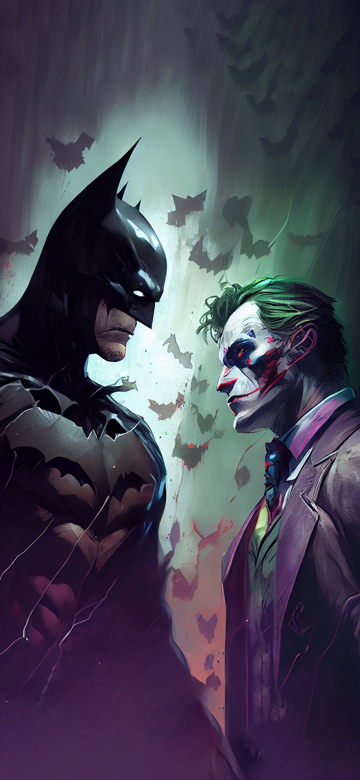 batman vs joker aesthetic wallpaper