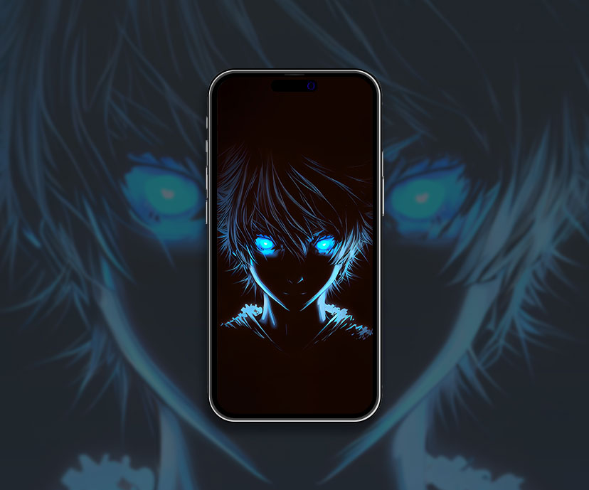 chico con ojos azules brillantes colección de fondos de pantalla de anime