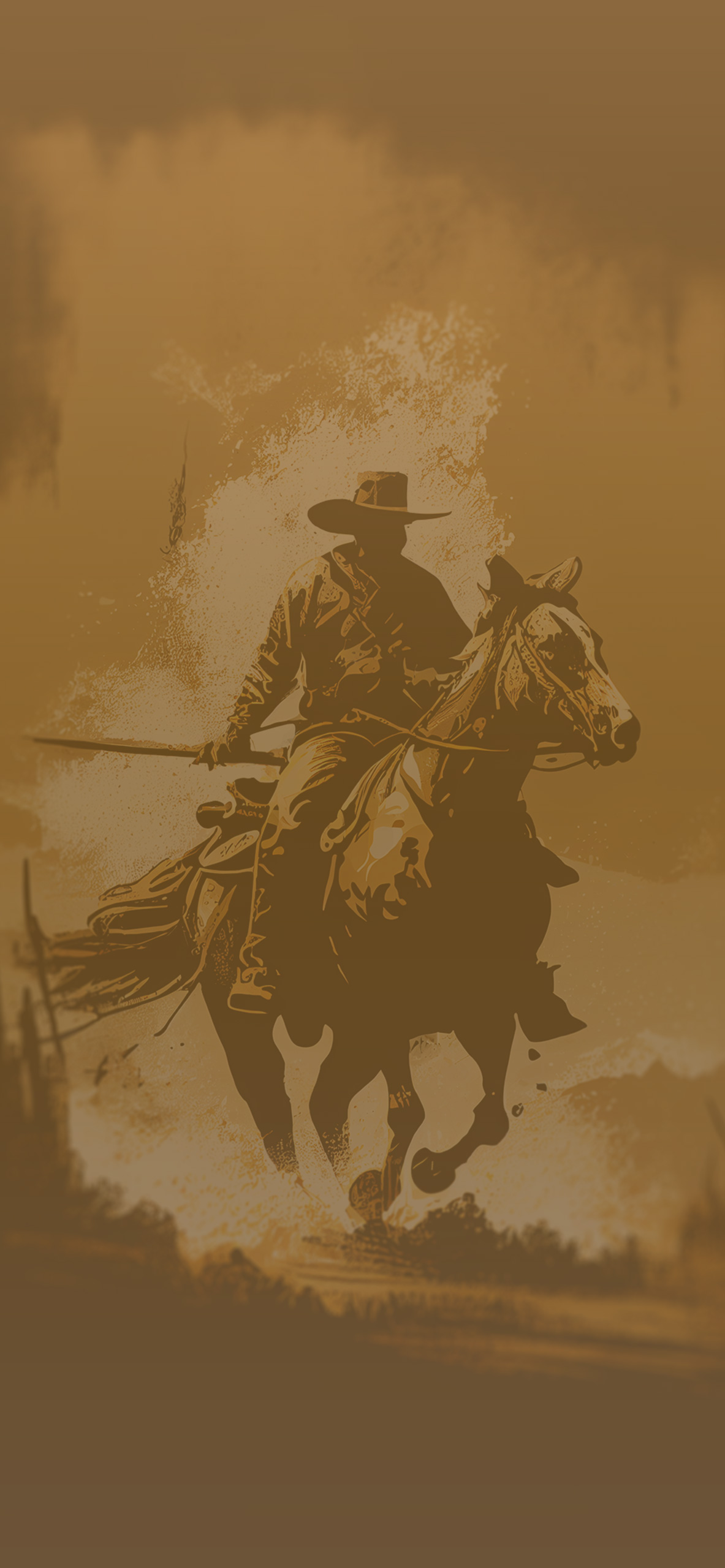 cowboy beige art background