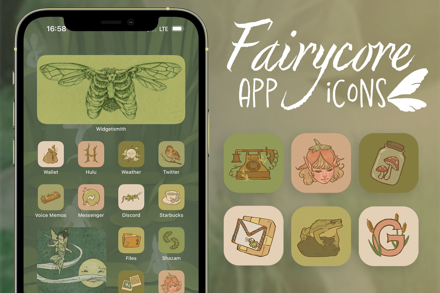 Icônes d'application de fairycore pack