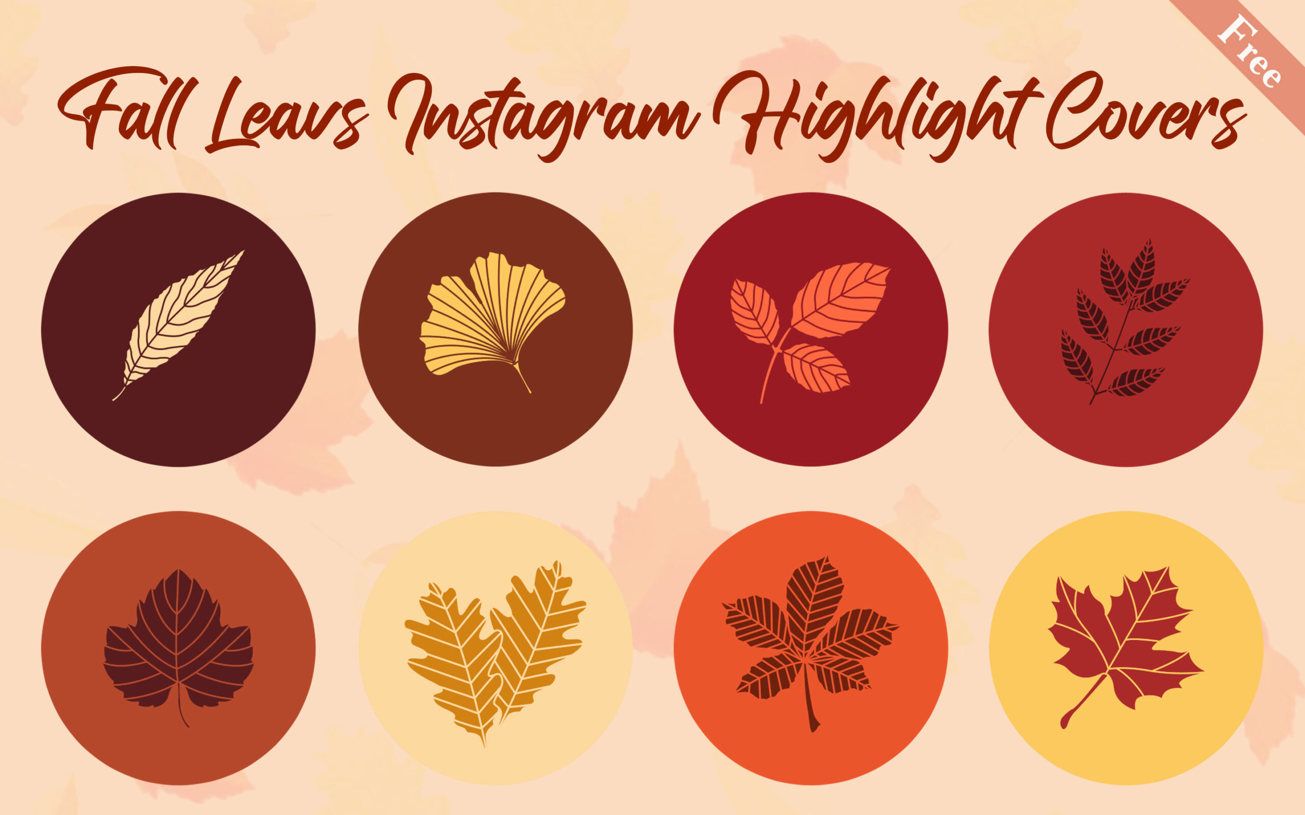 fall leaves instagram highlight covers 1