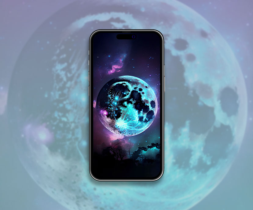 galaxy moon wallpapers collection