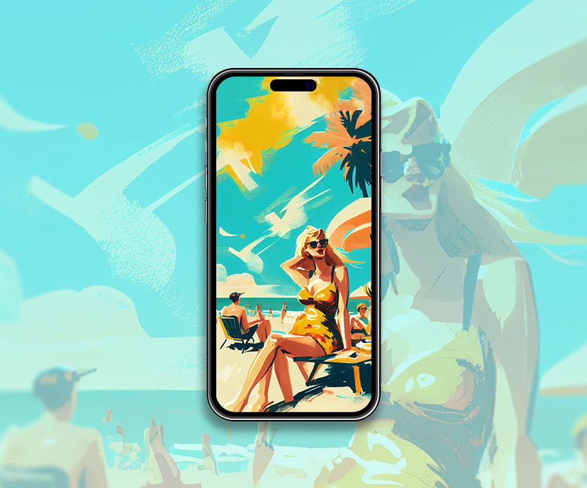 girl on the beach summer wallpapers collection