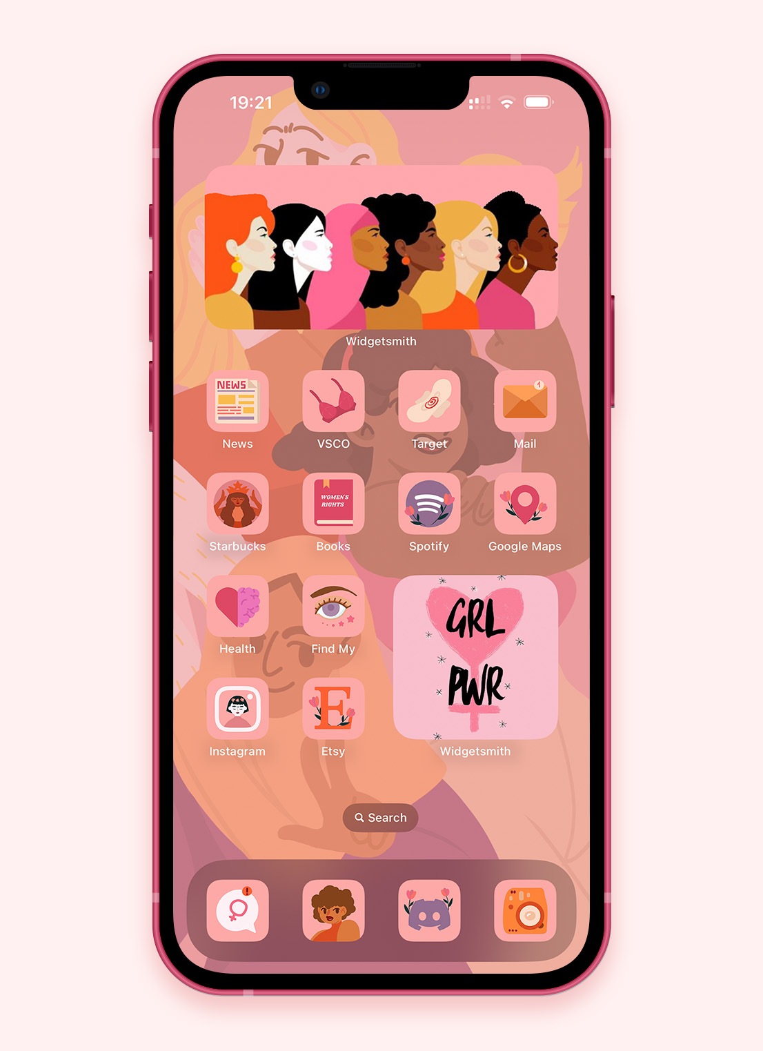 girl power app icons pack preview 4