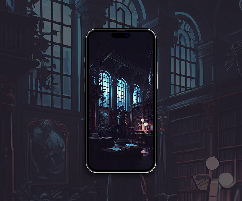 library dark academia aesthetic wallpapers collection