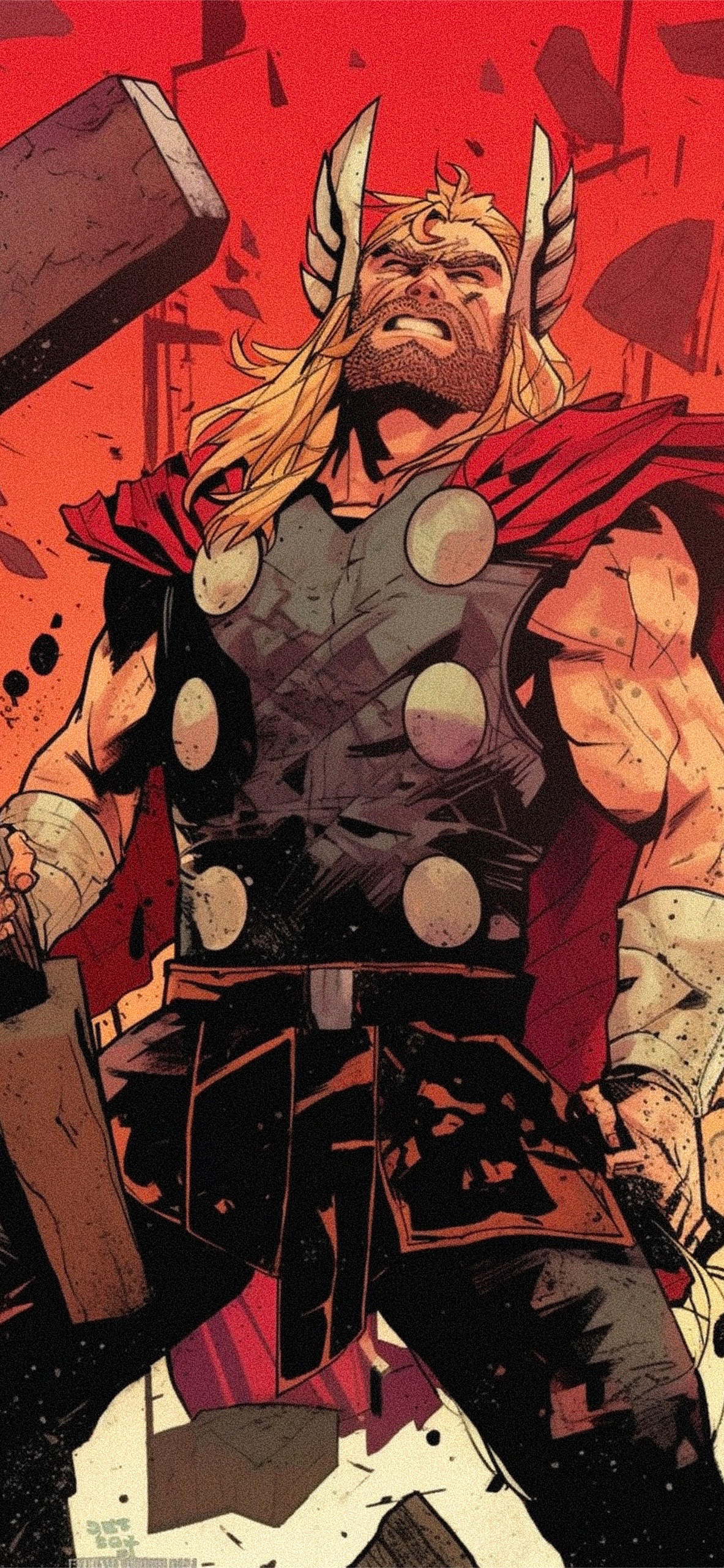 marvel angry thor comics wallpaper