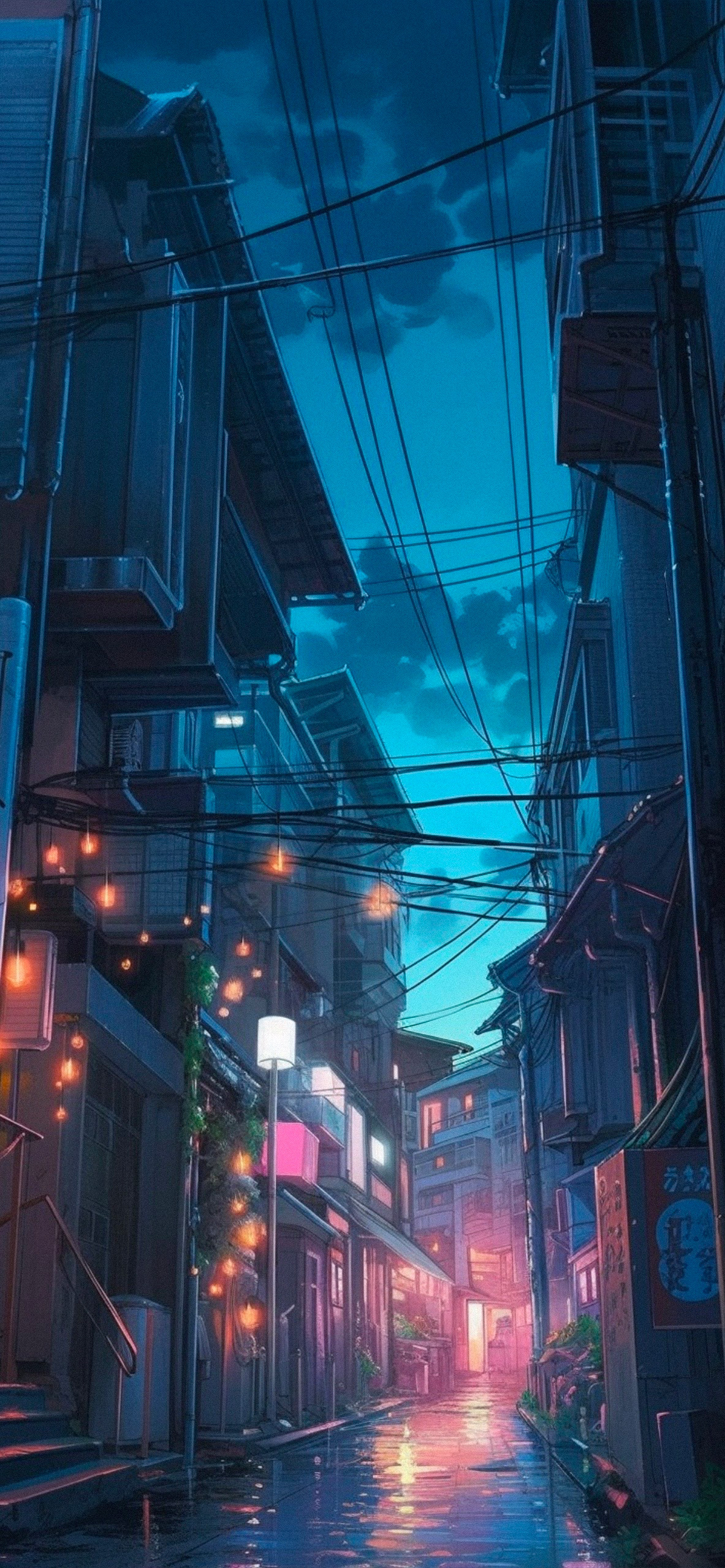 Alley background anime