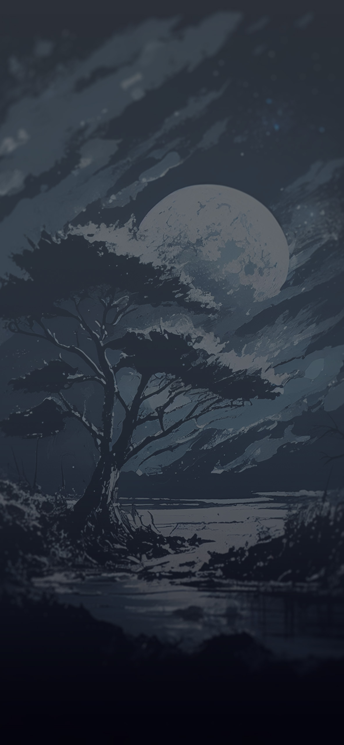 night moon dark background