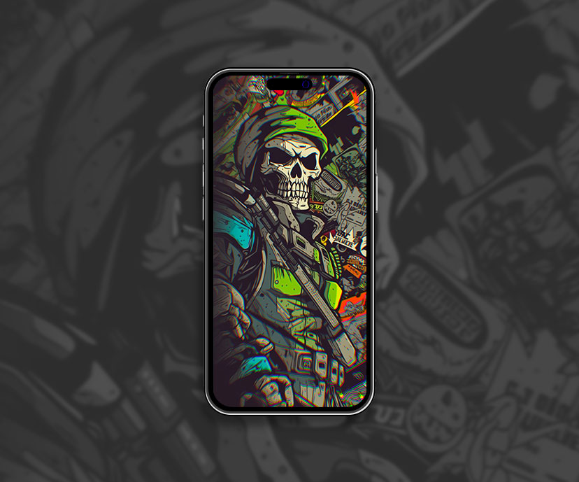 skull soldier art wallpaperss collection