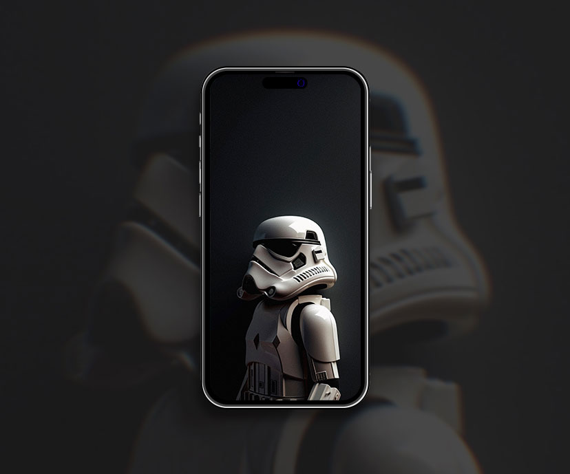 Star Wars Stormtrooper Collection de fonds d’écran gris
