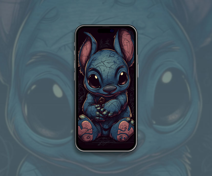 stitch dark aesthetic wallpapers collection